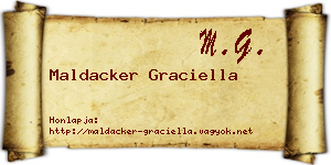 Maldacker Graciella névjegykártya